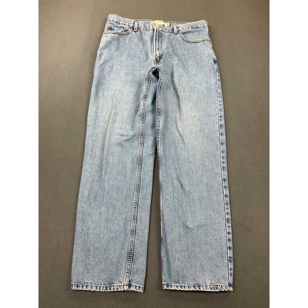 Levis 550 Relaxed Fit Jeans Mens 36x31 Light Wash Blue High Rise Tapered Denim